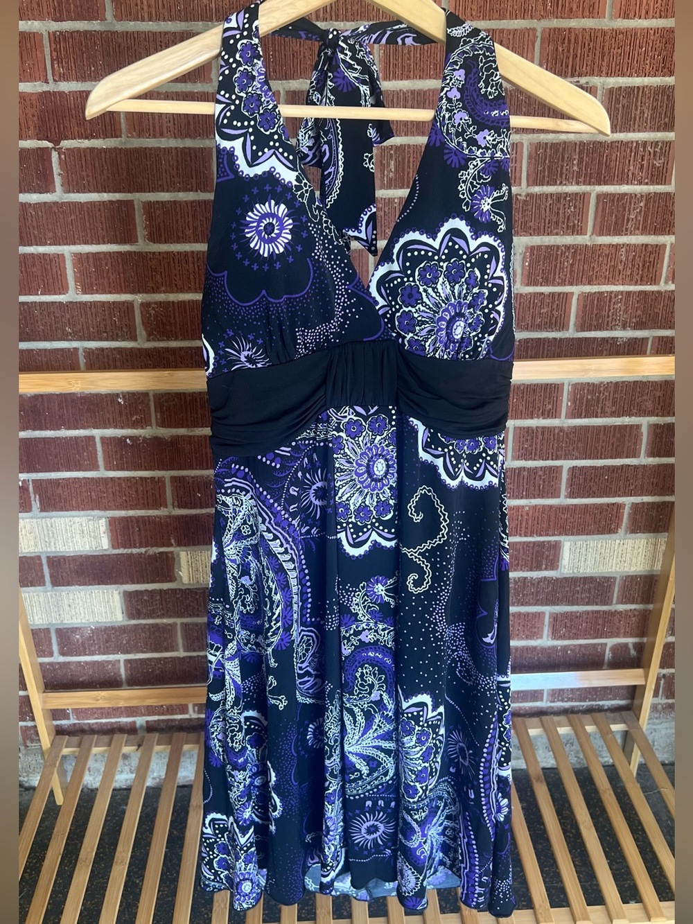 Speechless paisley halter dress